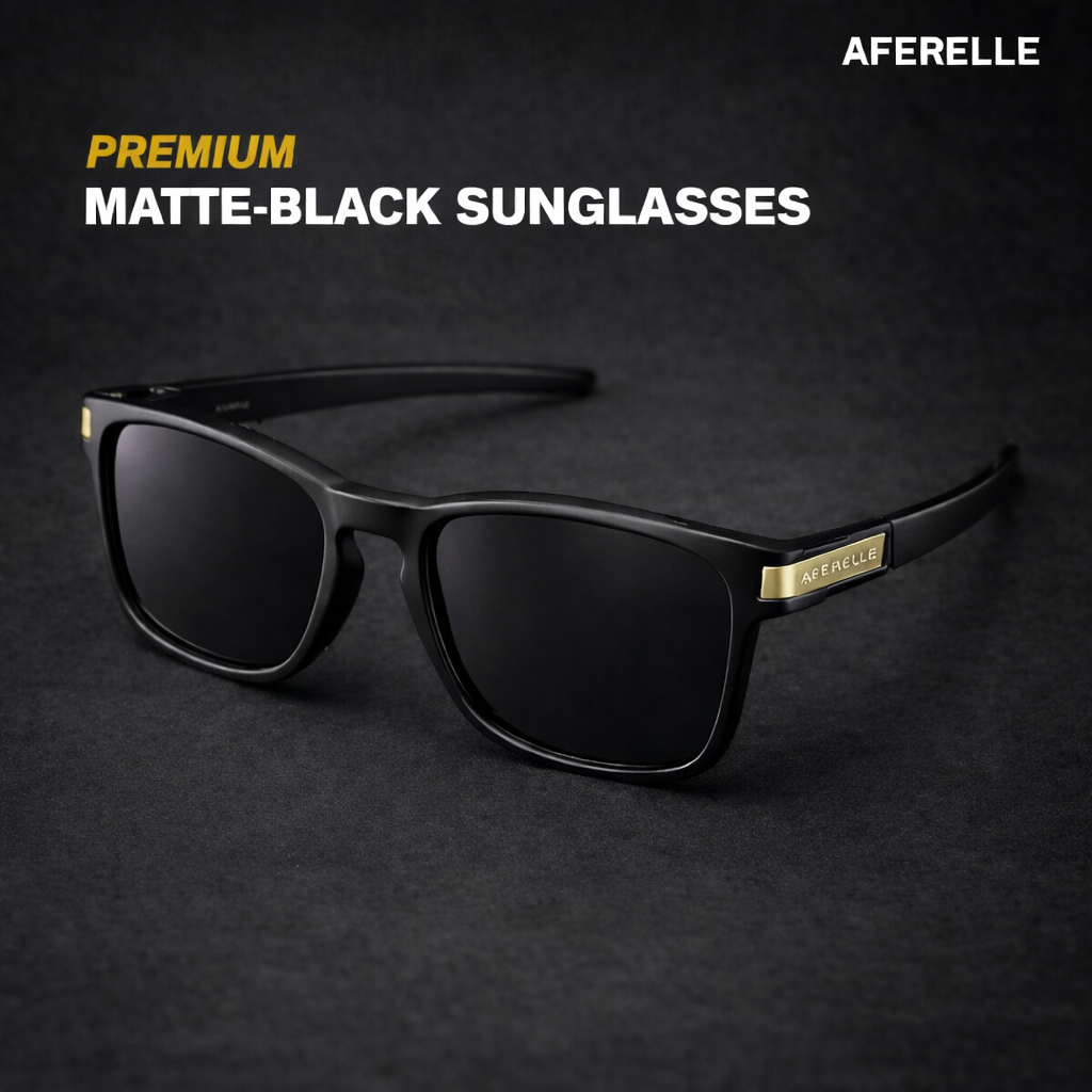 THE PRODUCER | Gold And  Black UV400 Polarized A Grade Lens  For Biking Running Sports Adventure