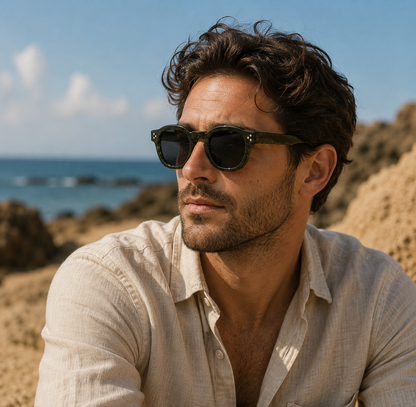 THE PHANTOM G2 Unisex Glossy Pearl Green UV400 HD Sunglasses