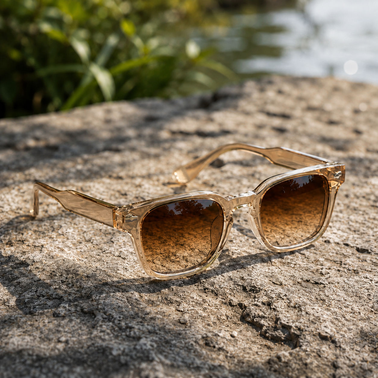 THE Drift Unisex Light Brown  HD UV400 Sunglasses