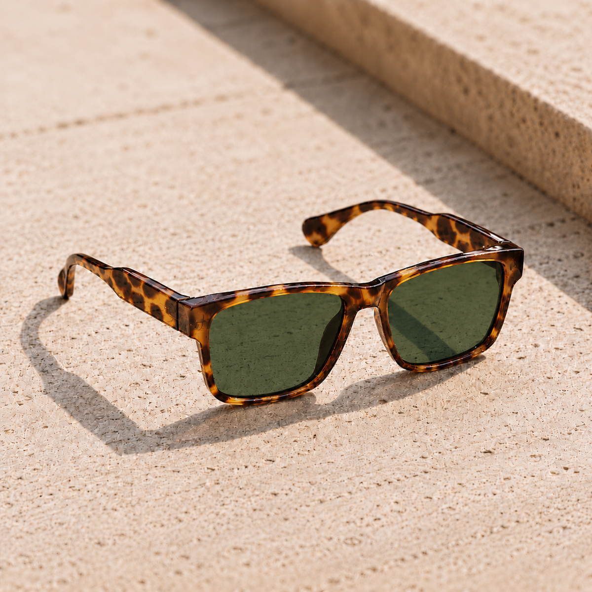 THE ECLIPSE  Glossy Leopard Brown G2 Lens Drive Sunglasses