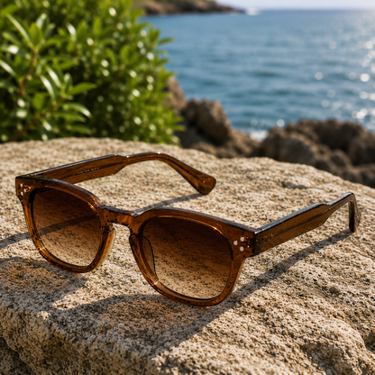 THE PHANTOM Unisex UV400 HD Glossy Brown Sunglasses