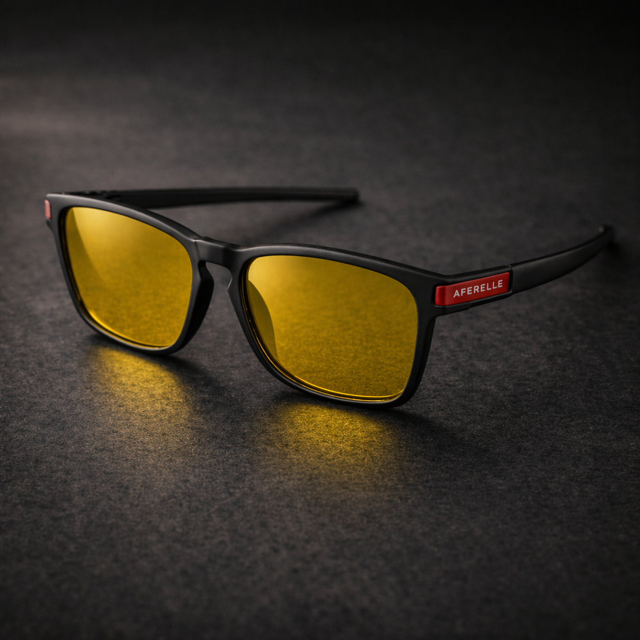 THE PRODUCER | V3 Matt Black Yellow Night Driving  Unisex UV400 HD Pro Sunglasses