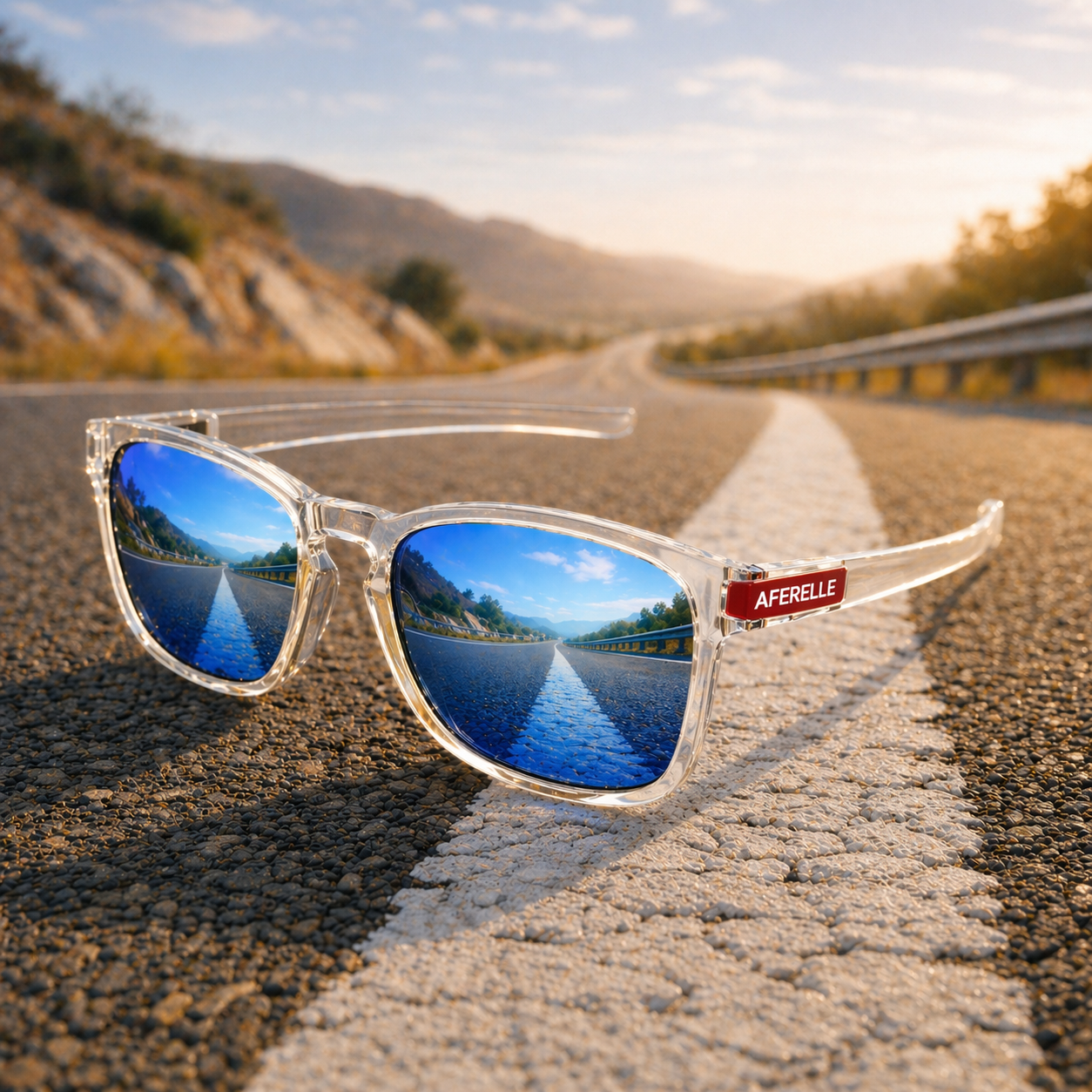 THE PRODUCER | V3 Glossy Clear Blue  Unisex UV400 HD  Pro Sunglasses