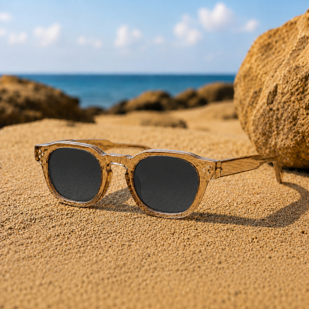 THE PHANTOM Unisex Light Brown UV400 HD Sunglasses